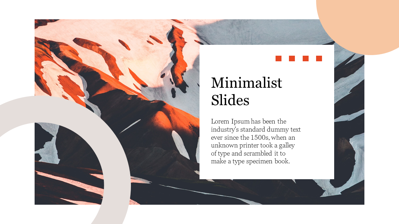 Creative Minimalist Slides Presentation Template